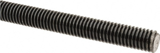 Keystone Threaded Products KB006AC1D182880 Threaded Rod: 3/8-16, 6' Long, Alloy Steel, Grade B7