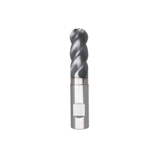 Niagara Cutter 03083889 Ball End Mill: 0.5" Dia, 1" LOC, 4 Flute, Solid Carbide