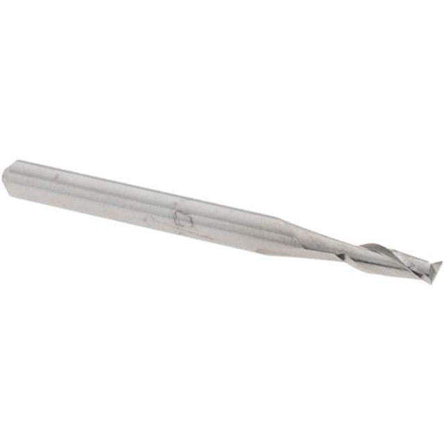 Harvey Tool 72093 Square End Mill:  0.0930" Dia, 0.279" LOC, 0.125" Shank Dia, 1.5" OAL, 2 Flutes, Solid Carbide