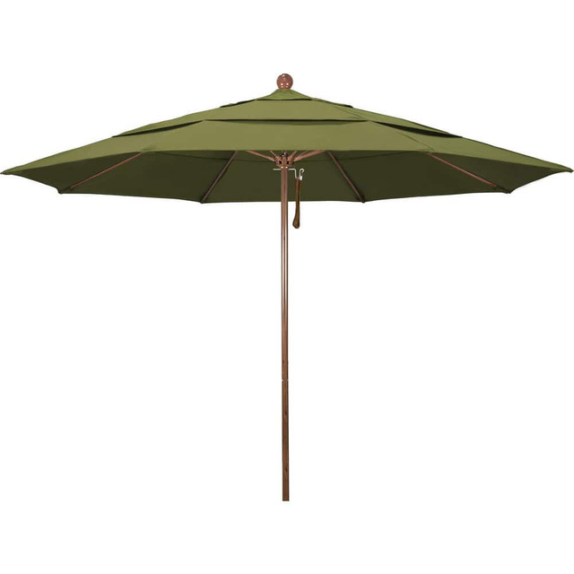 California Umbrella 194061619674 Patio Umbrellas; Fabric Color: Palm ; Base Included: No ; Fade Resistant: Yes ; Diameter (Feet): 11 ; Canopy Fabric: Pacifica