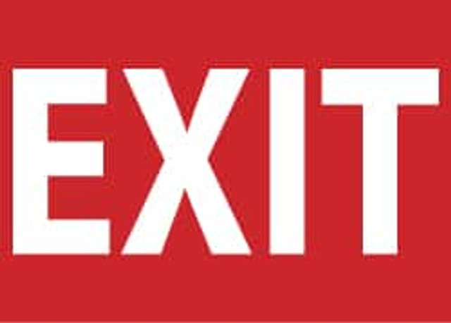 AccuformNMC M718RB Exit Sign: "Exit"