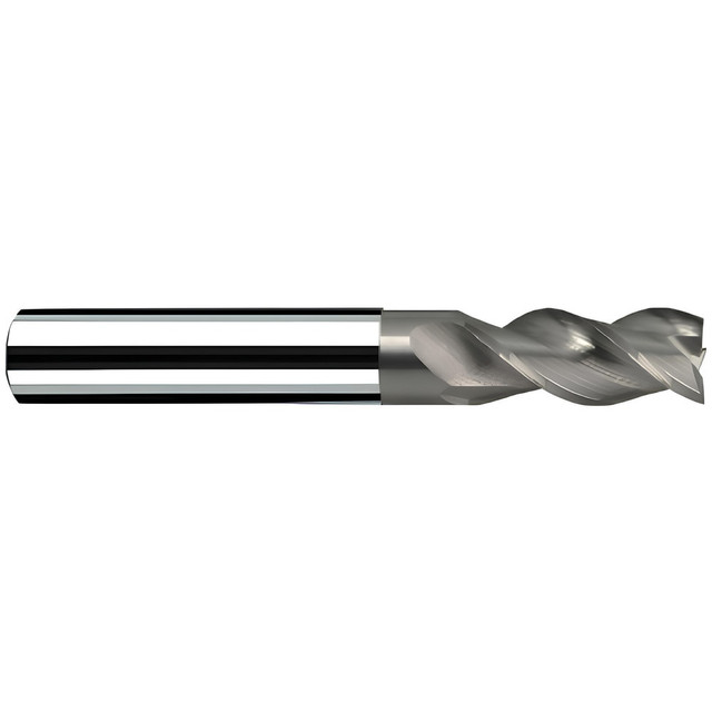 Fraisa 15838648 Corner Radius End Mill: 3/4" Dia, 1-3/8" LOC, 40 deg Helix, Bright/Uncoated Coated, Corner Radius End, Centercutting Series AX-RNV3