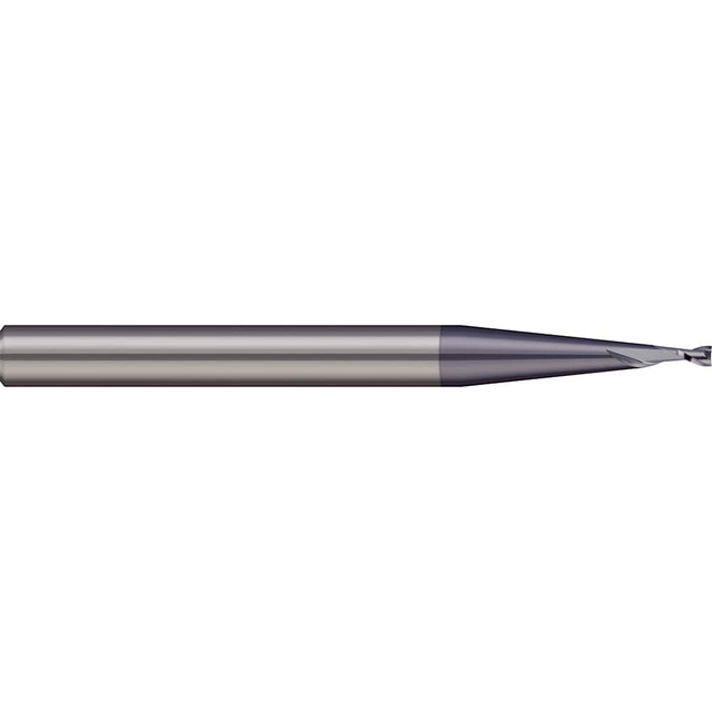 Micro 100 RMEM-015-2X Square End Mill: 1.5 mm Dia, 2 Flutes, 4.2 mm LOC, Solid Carbide, 30 ° Helix