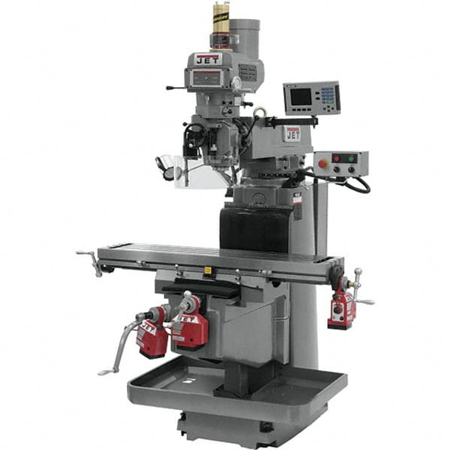 Jet 698054 Knee Milling Machine: 26.5", 5 hp, Variable Speed Pulley Control, 3 Phase