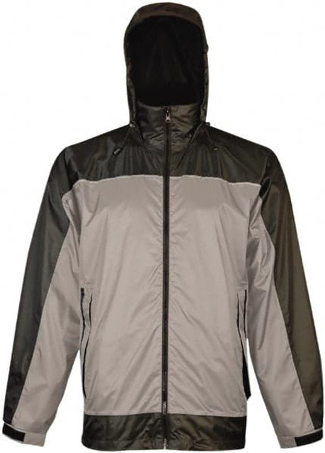 Viking 910CG-XXXL Rain Jacket: Size 3XL, Charcoal & Gray, Polyester