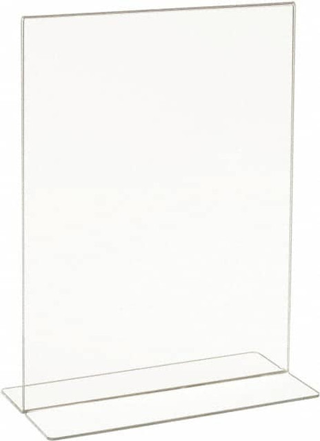 ECONOCO HP/CT811V 8-1/2 Inch Wide x 11 Inch High Sign Compatibility, Acrylic Round Frame Counter Top Sign Holder