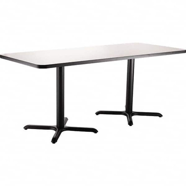 National Public Seating CT23072XDGY Breakroom Table: Grey Nebula Table Top, Rectangle, 72" OAL, 30" OAW, 30" OAH