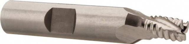 Hertel 44839470 Roughing End Mill: 1/4" Dia, 3 Flutes, Single End, Cobalt