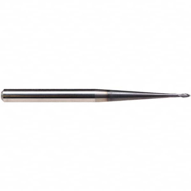 Emuge 1960A.003125 Ball End Mill: 2 Flute, Solid Carbide