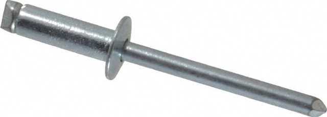 RivetKing. SBS66/P500 Size 66 Dome Head Steel Open End Blind Rivet