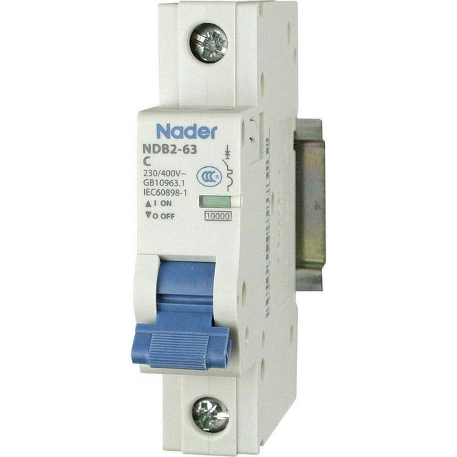 Automation Systems Interconnect NDB2-63C10-1 Circuit Breakers; Circuit Breaker Type: Miniature Circuit Breaker ; Tripping Mechanism: Thermal-Magnetic ; Terminal Connection Type: Screw ; Reset Actuator Type: Toggle Switch