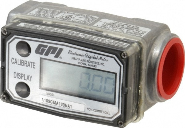 GPI A109GMA100NA1 1" Port Electronic Digital Flowmeter & Totalizer