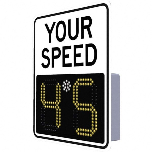 TAPCO 138840 "Your Speed," 29" Wide x 23" High Aluminum Face/Polycarbonate Housing Speed Limit Sign