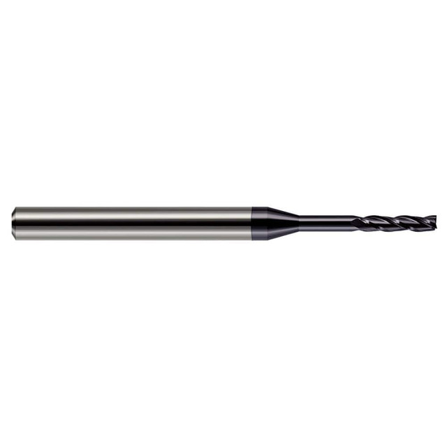 Harvey Tool 13716-C3 Square End Mill: 1/4'' Dia, 1-1/2'' LOC, 1/4'' Shank Dia, 4'' OAL, 3 Flutes, Solid Carbide