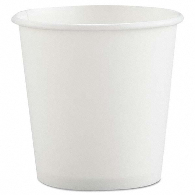 DART SCC374W2050 Polycoated Hot Paper Cups, 4 oz, White