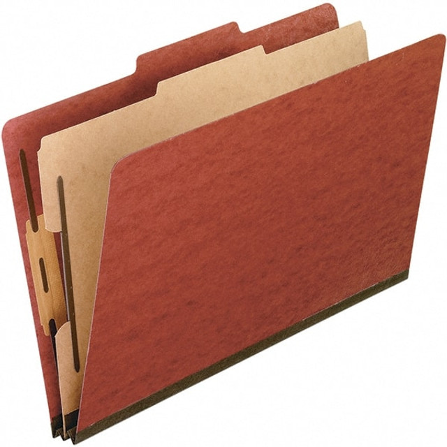 Pendaflex PFX1157R Classification Folder: Letter, Red, 10/Pack