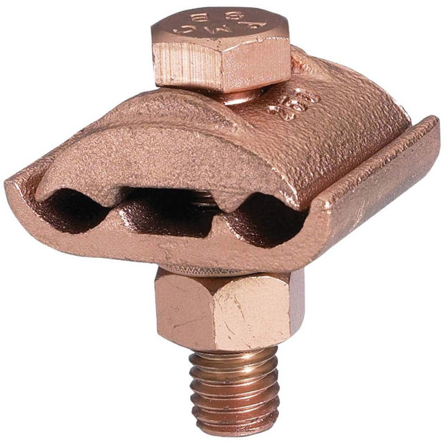 Burndy GC2929 Grounding Clamps; Clamp Type: Grounding Clamp ; Compatible Wire Size (AWG): 2/0 ; Overall Length (Decimal Inch): 1-1/4 ; Material: Copper Alloy ; Standards Met: EU RoHS Indicator; RoHS EX Compliant; UL 467; UL Listed Direct Burial