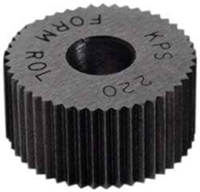 MSC PHS-096 Standard Knurl Wheel: 1-1/4" Dia, 80 ° Tooth Angle, Straight, High Speed Steel