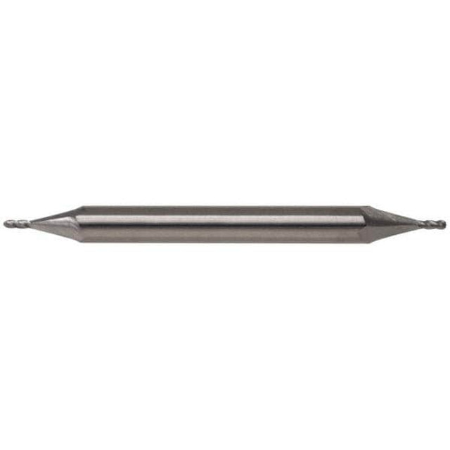 SGS 31460 Ball End Mill: 0.1719" Dia, 0.3125" LOC, 4 Flute, Solid Carbide