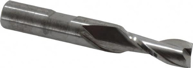 RobbJack NR-204-11 Square End Mill: 11/32'' Dia, 13/16'' LOC, 3/8'' Shank Dia, 2-1/2'' OAL, 2 Flutes, Solid Carbide