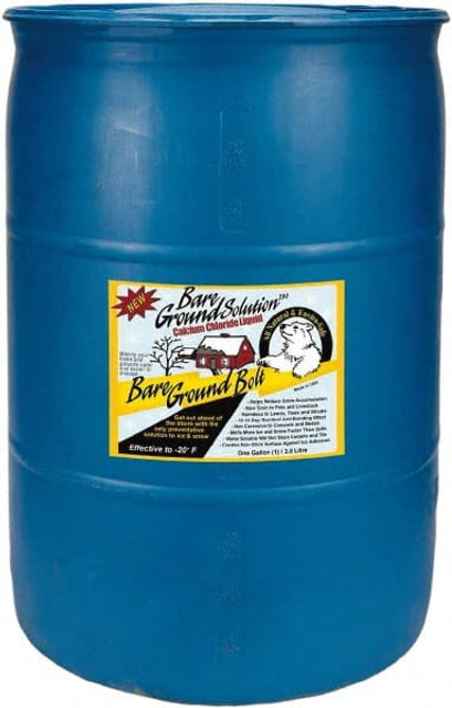 Bare Ground Solutions BGB-55DC Ice & Snow Melter & De-Icer: Calcium Chloride Liquid, 55 gal Drum