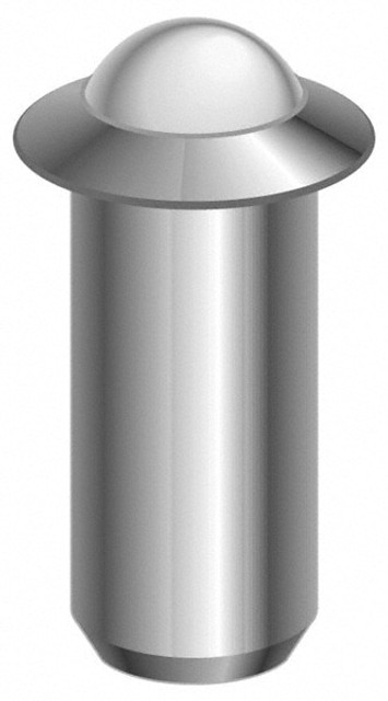 Gibraltar SSWPFN10-3BL-G Stainless Steel Press Fit Ball Plunger: 0.188" Dia, 0.394" Long