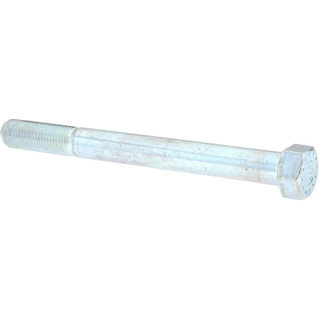 Bowmalloy 36214 Hex Head Cap Screw: 1-8 x 2", Grade 9 Alloy Steel, Zinc-Plated Clear Chromate