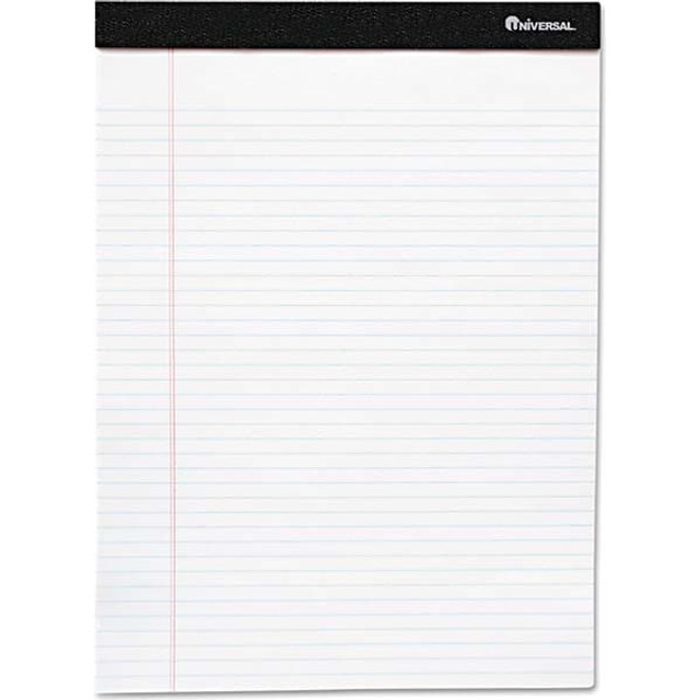 UNIVERSAL UNV57300 Writing Pad: 50 Sheets, Narrow Ruled