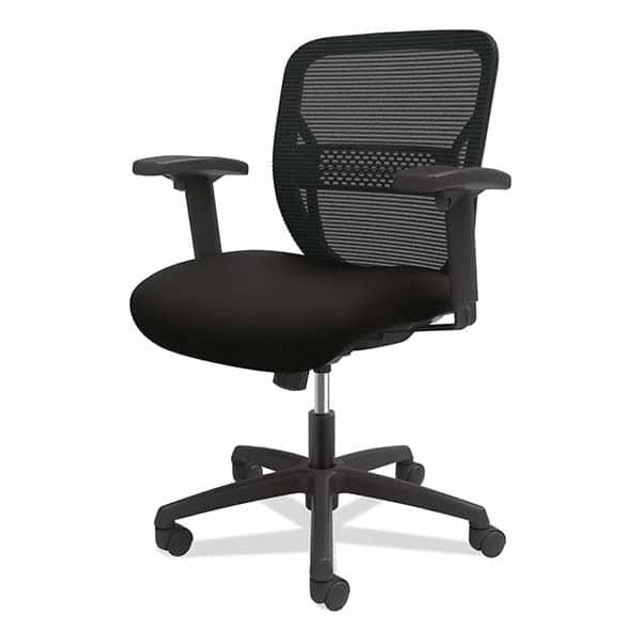 Hon HONGVHMZ1ACCF10 Task Chair:  Fabric,  Adjustable Height,  17 to  22" Seat Height,  Black