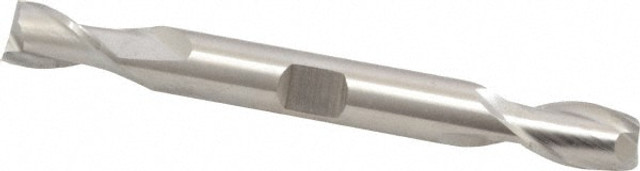 Cleveland C42065 Square End Mill: 3/8'' Dia, 9/16'' LOC, 3/8'' Shank Dia, 3-1/2'' OAL, 2 Flutes, High Speed Steel