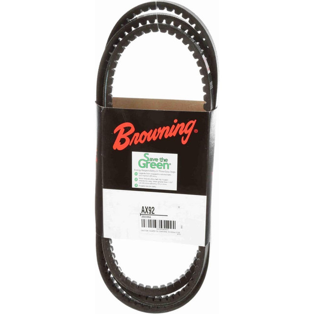 Browning 3500964 V-Belt: Section AX, 94.2" Outside Length, 1/2" Belt Width