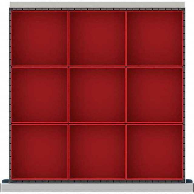 LISTA CLDR009-100 9-Compartment Drawer Divider Layout for 3.15" High Drawers