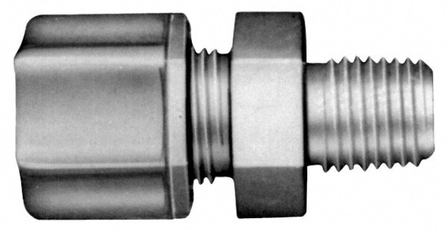 MSC 0601.043 Compression Tube Connector: 1/8 & 3/4-20" Thread, 5/16" Tube OD, Compression x Threaded