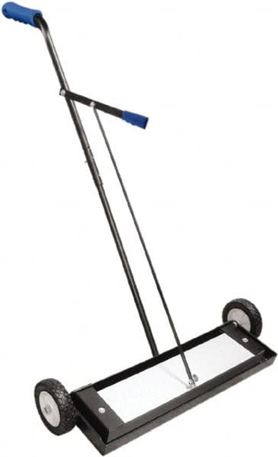 Shields Magnetics SRS-24 24" Self-Cleaning Push Magnetic Sweeper with Wheels