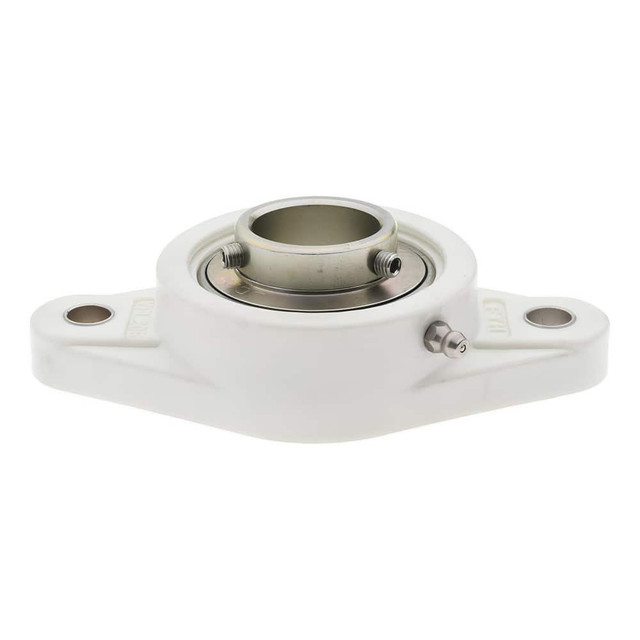 Value Collection UCFL20620ES7PL 1-1/4" ID, 5-13/16" OAL x 1-19/32" OAH 2-Bolt Flange Mounted Bearing