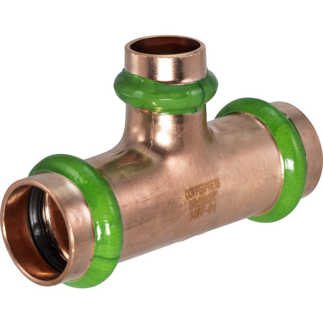 Merit Brass MB24270 Copper Pipe Fittings; Fitting Type: Unequal Tee ; Fitting Size: 3 x 3/4 x 3 ; Style: Press Fitting ; Connection Type: Push-to-Connect ; Material: Copper ; End Connection: Press
