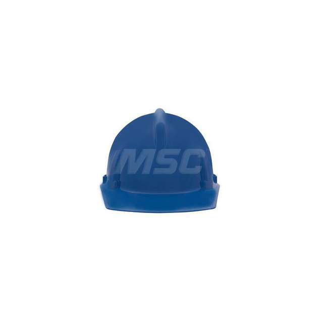 MSA 454723 Hard Hat: Impact Resistant, Slotted Cap, Type 1, Class E, 4-Point Suspension