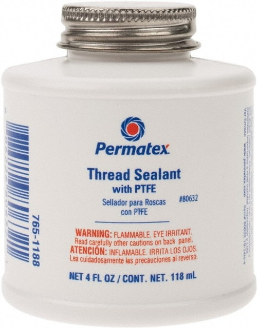 Permatex. 80632 Pipe Thread Sealant: White, 4 oz Can