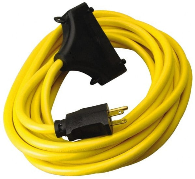 Southwire 19100002 25', 12/3 Gauge/Conductors, Yellow Outdoor Extension Cord