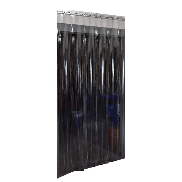 Vestil TG-1600-F-W-120 Dock Strip Doors/Curtains; Curtain Type: Industrial Curtain Kit ; Door Width (Feet): 10 ; Door Height (Feet): 10 ; Material: PVC; Vinyl ; Color: Clear ; Antistatic: No