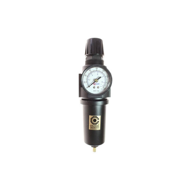 Coilhose Pneumatics 27FC4-GM FRL Combination Unit: 1/2 NPT, Standard, 1 Pc Filter/Regulator with Pressure Gauge