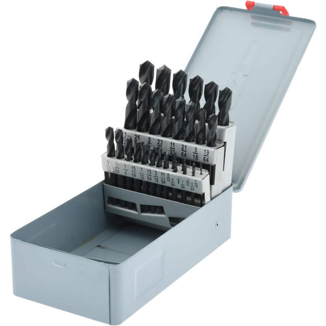 Value Collection 01356294 Drill Bit Set: Screw Machine Length Drill Bits, 29 Pc, 118 °, High Speed Steel