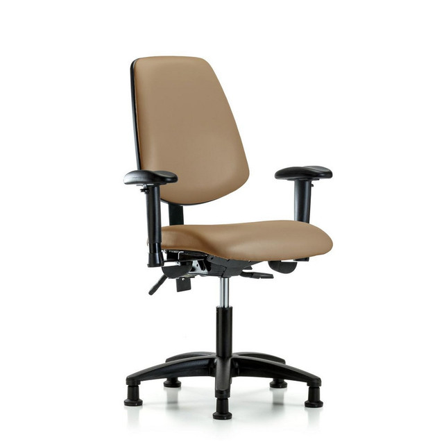 Blue Ridge Ergonomics MSC45728 Task Chair: Vinyl, Taupe