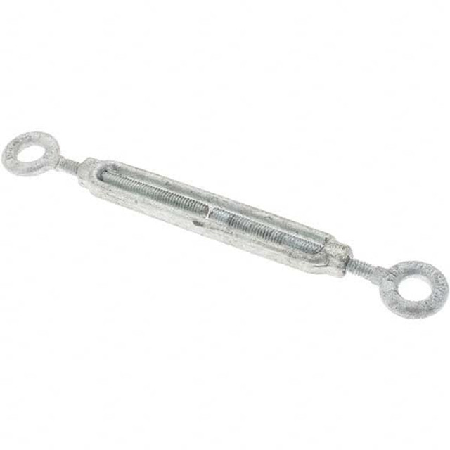 Value Collection A996943 500 Lb Load Limit, 1/4" Thread Diam, 4" Take Up, Steel Eye & Eye Turnbuckle