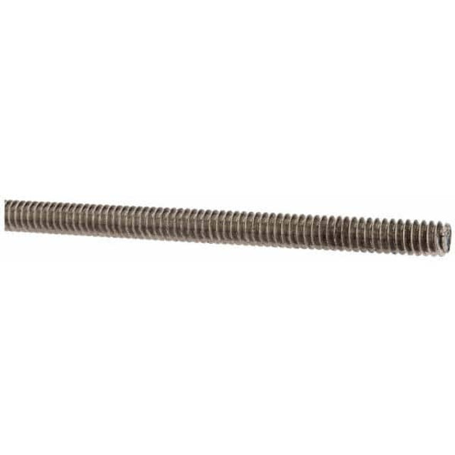 MSC 13305 Threaded Rod: #10-24, 3' Long, Stainless Steel, Grade 304 (18-8)