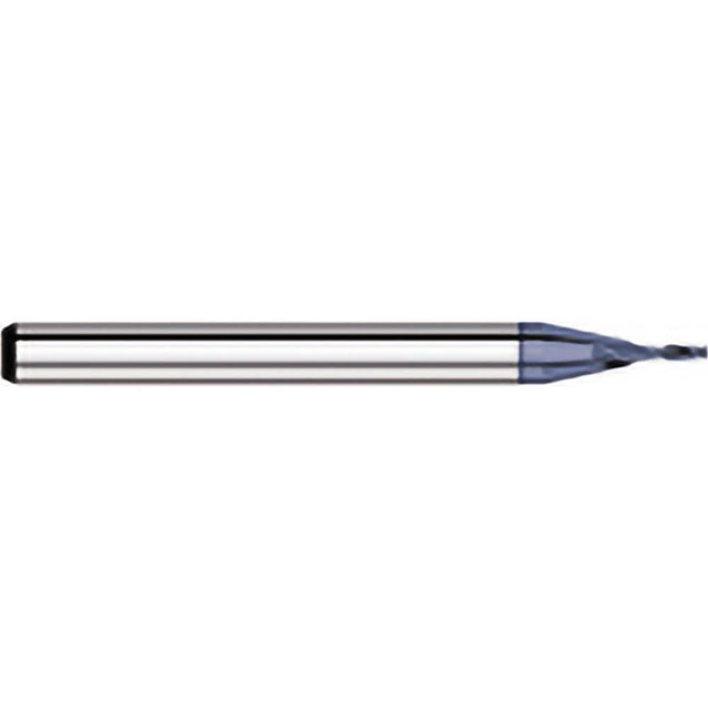 Titan USA TC56235 Square End Mill: 0.035'' Dia, 0.105'' LOC, 1/8'' Shank Dia, 1-1/2'' OAL, 2 Flutes, Solid Carbide