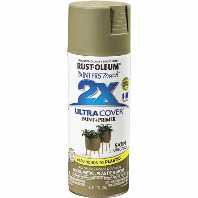 Rust-Oleum 334077 Enamel Spray Paint: Oregano, Satin, 12 oz