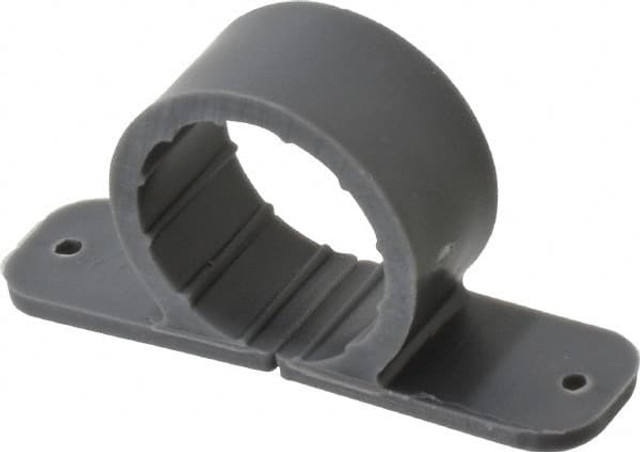 Oatey 33942 Standard Pipe Clamp: 1" Pipe, Polypropylene, Blue, Gray & Silver