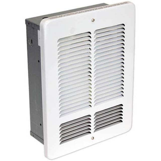 King Electric W1215-W Electric Forced Air Heaters; Heater Type: Wall ; Maximum BTU Rating: 5118 ; Voltage: 120V ; Wattage: 1500 ; Housing Color: White ; Heating Area: 150 sq ft