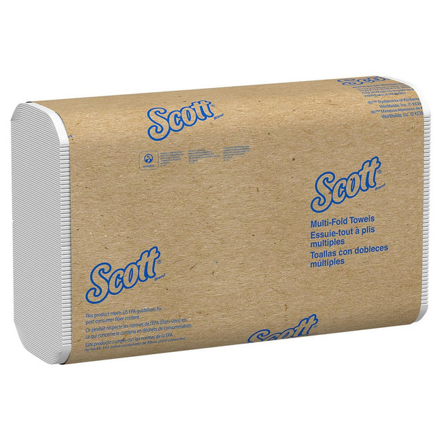 Scott 01804  Essential Multifold Paper Towels with Fast-Drying Absorbency Pockets (01804), White
